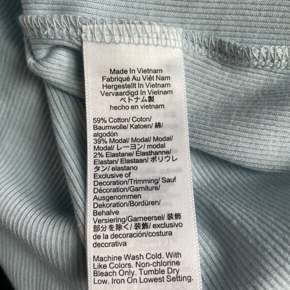 J.Crew Fine rib crochet-trim cardigan NWOT womens light blue size medium - Picture 7 of 11